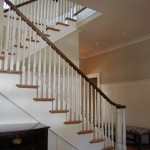 Staircase painted with Painted Spindles