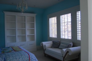 Painted Walls and Bookcase